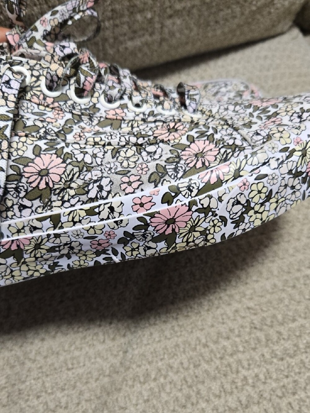 Vans Mono Floral All Over Print Womens 10 Mens 8.5 - Picture 5 of 12